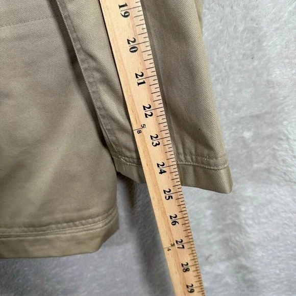 Duluth Trading Co Men's Large Chore Jacket Work Blazer Khaki Beige Elbow Patches - Picture 8 of 11